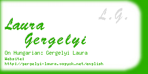 laura gergelyi business card